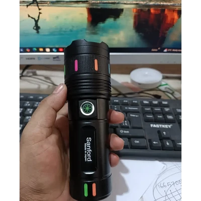 Sanford Super Bright Flashlight – White Laser LED Made in Japan 18650mAh Light