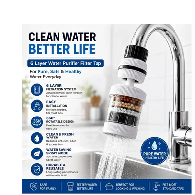 6 layer mini purifier water Filter