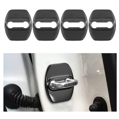 4 Pcs Silicon Car Door Lock Protective Cover