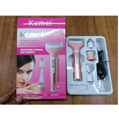 Kemei km -6637 Electric rechargeable trimmer (for women)