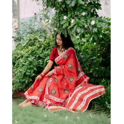 Hybrid Silk Sharee with Blouse Piece